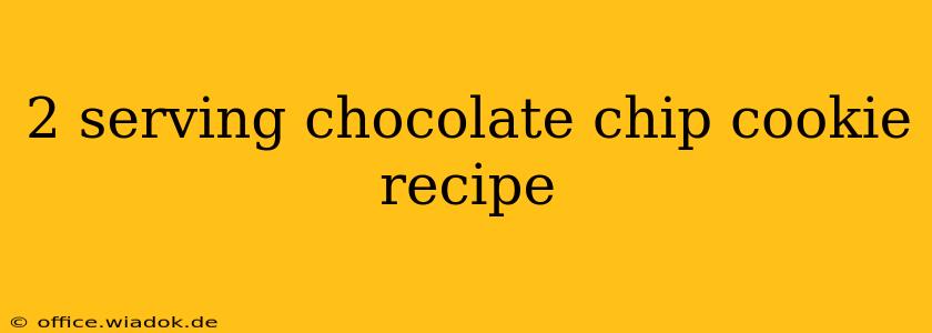 2 serving chocolate chip cookie recipe