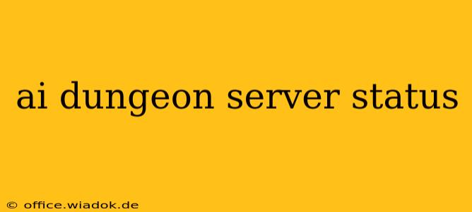 ai dungeon server status