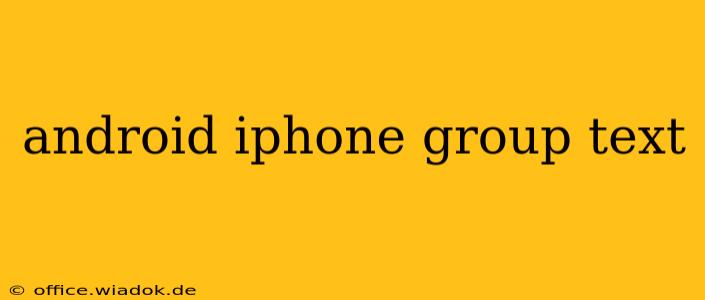 android iphone group text