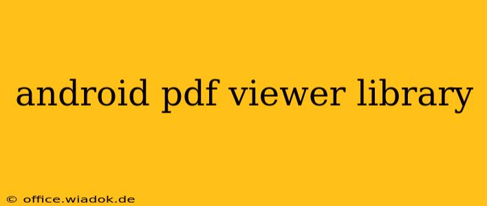 android pdf viewer library