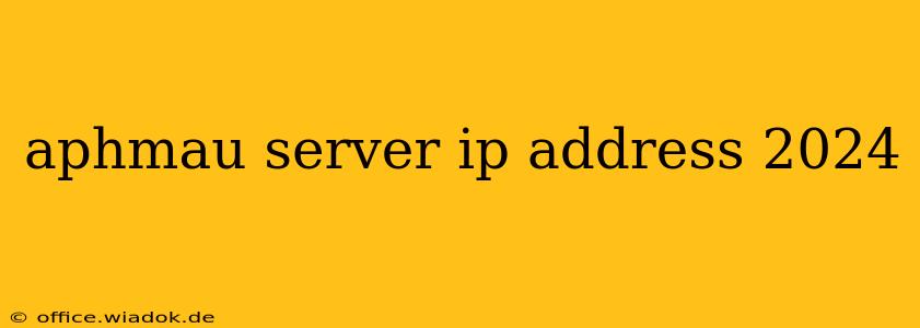 aphmau server ip address 2024