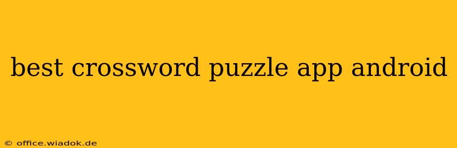 best crossword puzzle app android