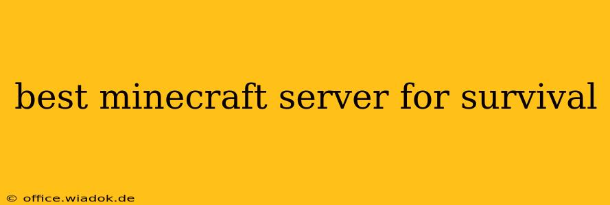 best minecraft server for survival