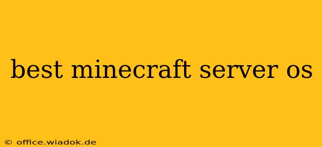 best minecraft server os