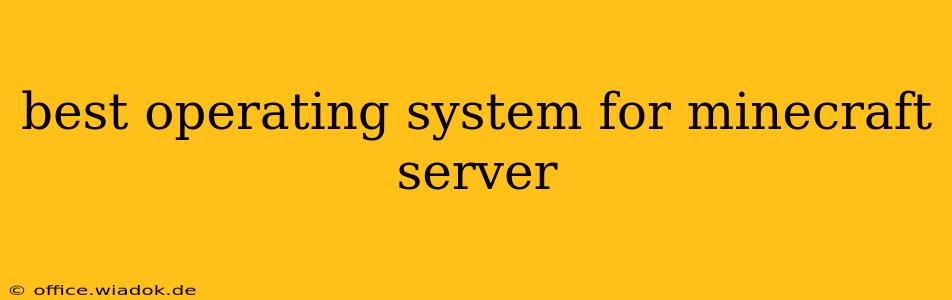 best operating system for minecraft server