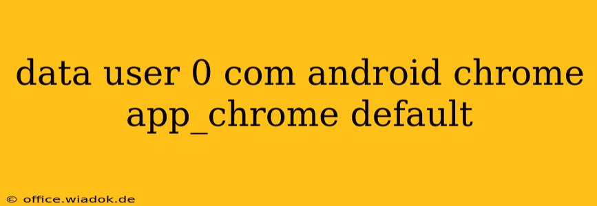 data user 0 com android chrome app_chrome default