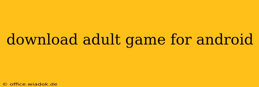 download adult game for android