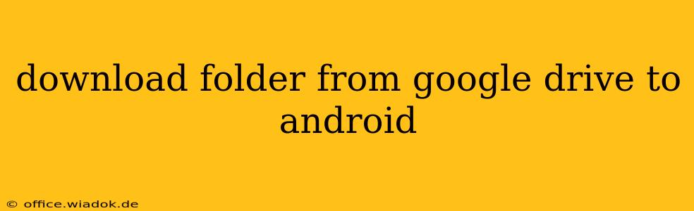 download folder from google drive to android