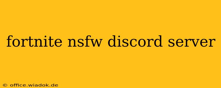 fortnite nsfw discord server