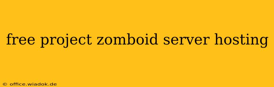 free project zomboid server hosting