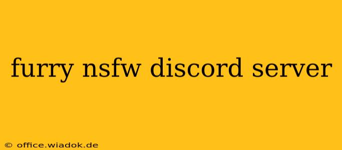 furry nsfw discord server