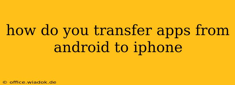 how do you transfer apps from android to iphone