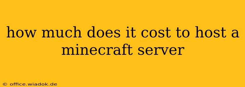 how much does it cost to host a minecraft server