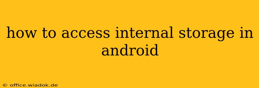 how to access internal storage in android