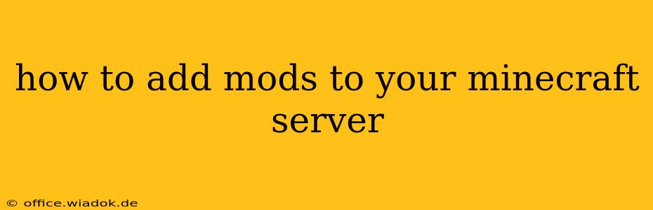 how to add mods to your minecraft server