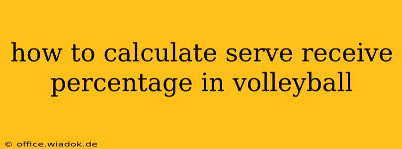 how to calculate serve receive percentage in volleyball