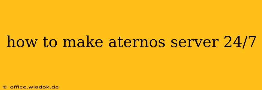 how to make aternos server 24/7