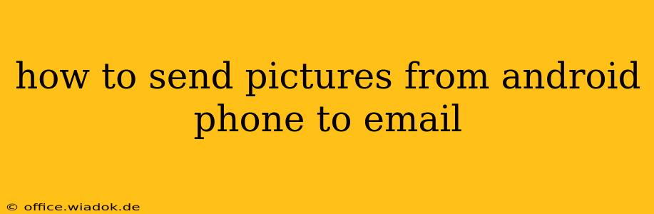 how to send pictures from android phone to email