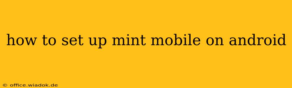 how to set up mint mobile on android