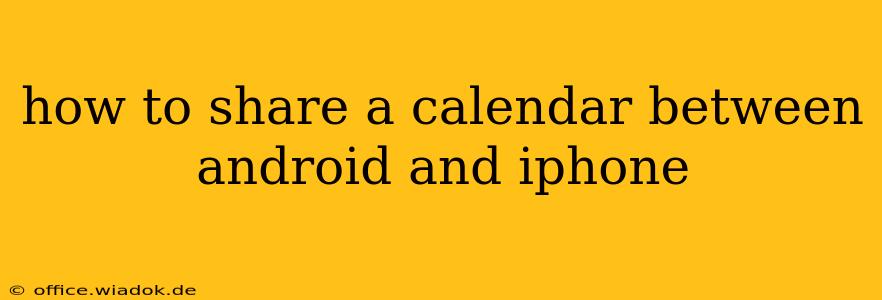 how to share a calendar between android and iphone