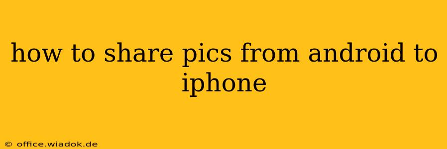 how to share pics from android to iphone