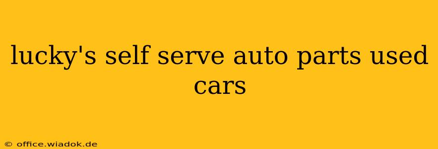 lucky's self serve auto parts used cars