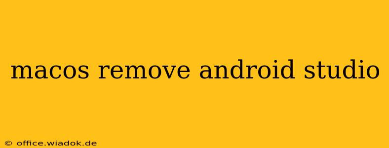 macos remove android studio