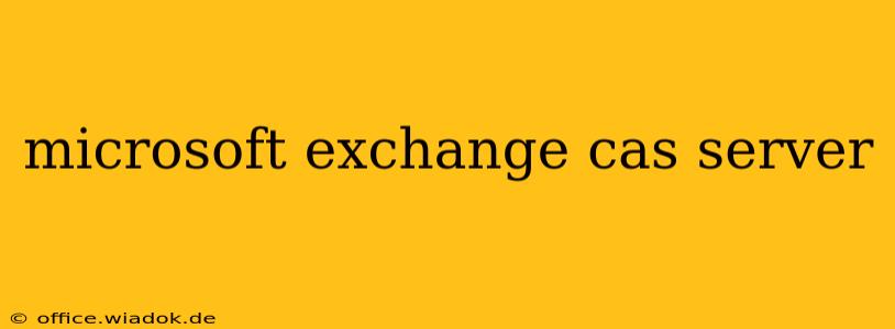 microsoft exchange cas server