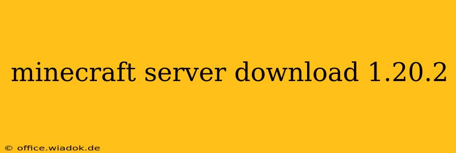 minecraft server download 1.20.2