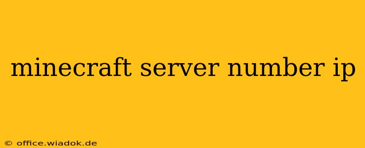 minecraft server number ip