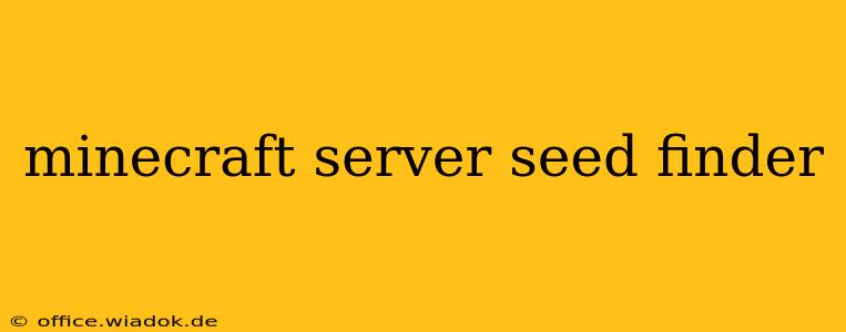 minecraft server seed finder