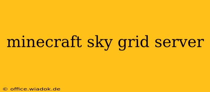 minecraft sky grid server