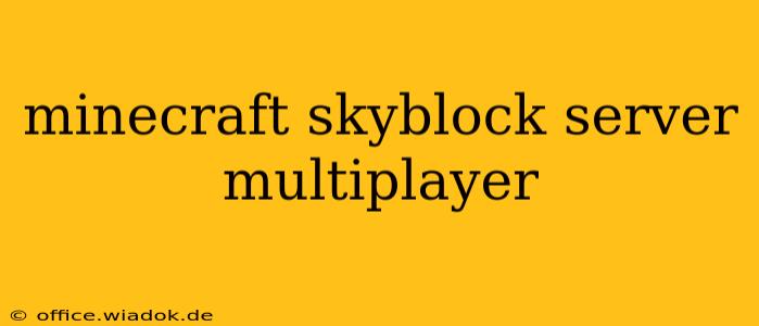 minecraft skyblock server multiplayer