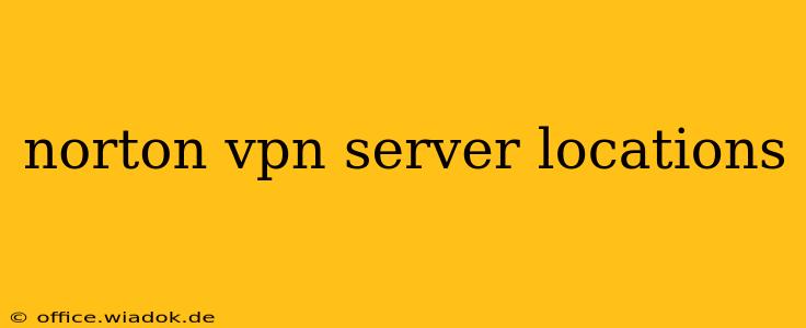 norton vpn server locations