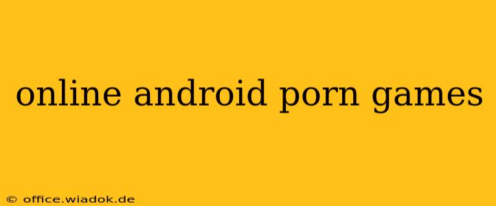 online android porn games