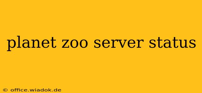 planet zoo server status