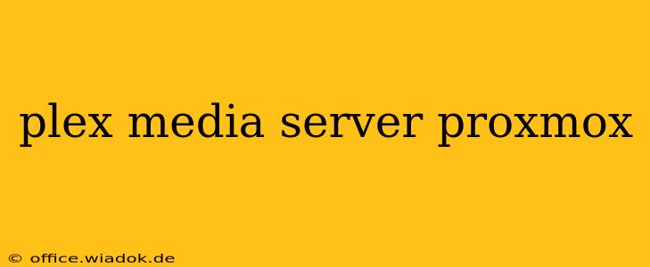 plex media server proxmox