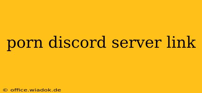 porn discord server link