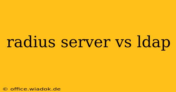 radius server vs ldap