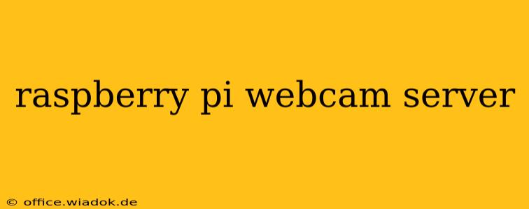 raspberry pi webcam server