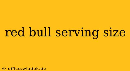 red bull serving size