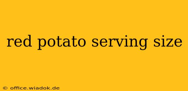 red potato serving size