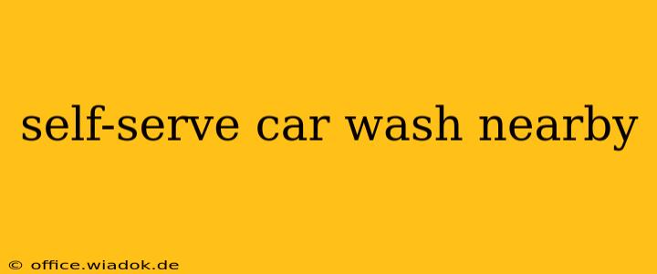 self-serve car wash nearby