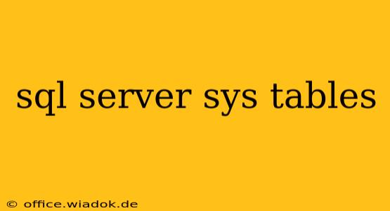 sql server sys tables