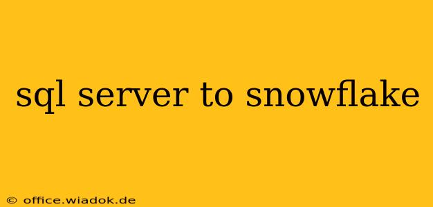 sql server to snowflake