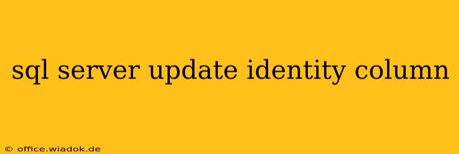 sql server update identity column