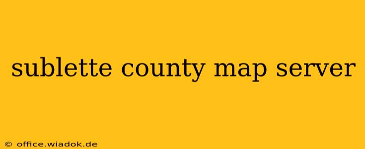 sublette county map server