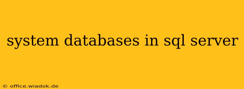 system databases in sql server