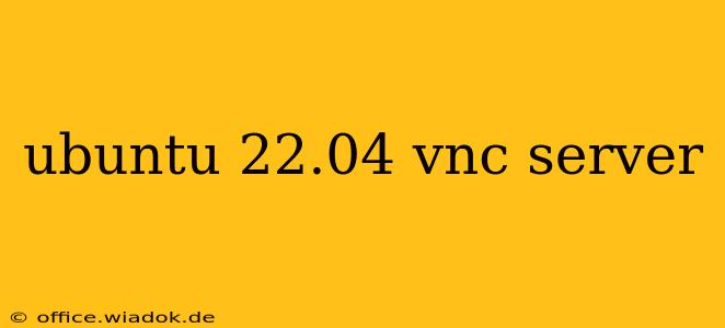 ubuntu 22.04 vnc server