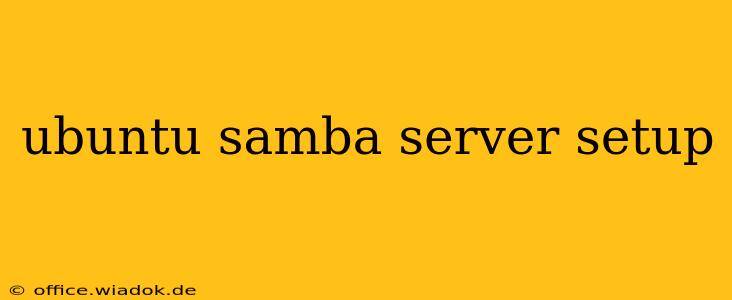 ubuntu samba server setup